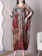 Tried So Hard – Lockeres A-Linien-Kleid mit V-Ausschnitt